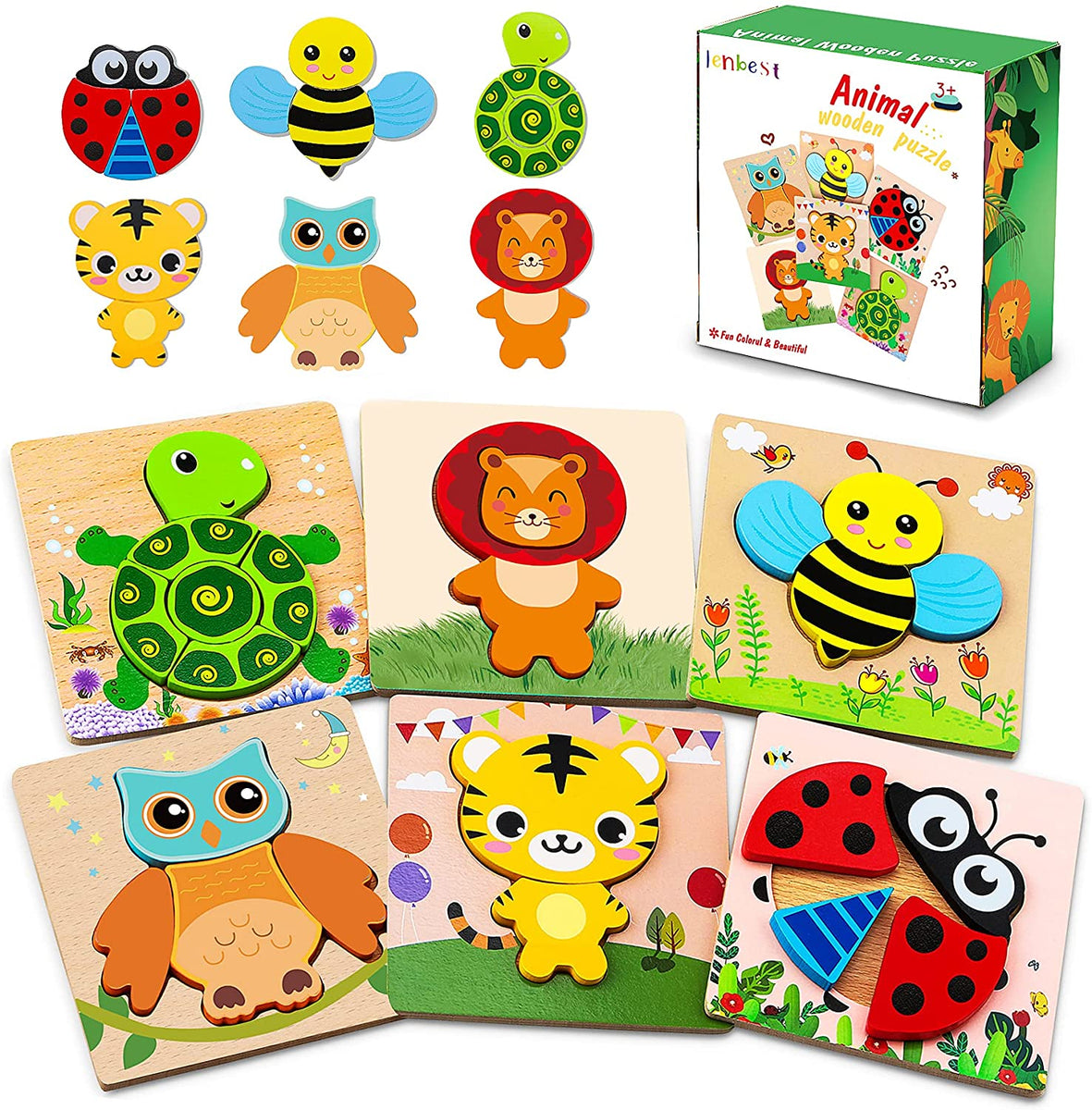 Best Seller Montessori Puzzles 6 PACK Project Montessori