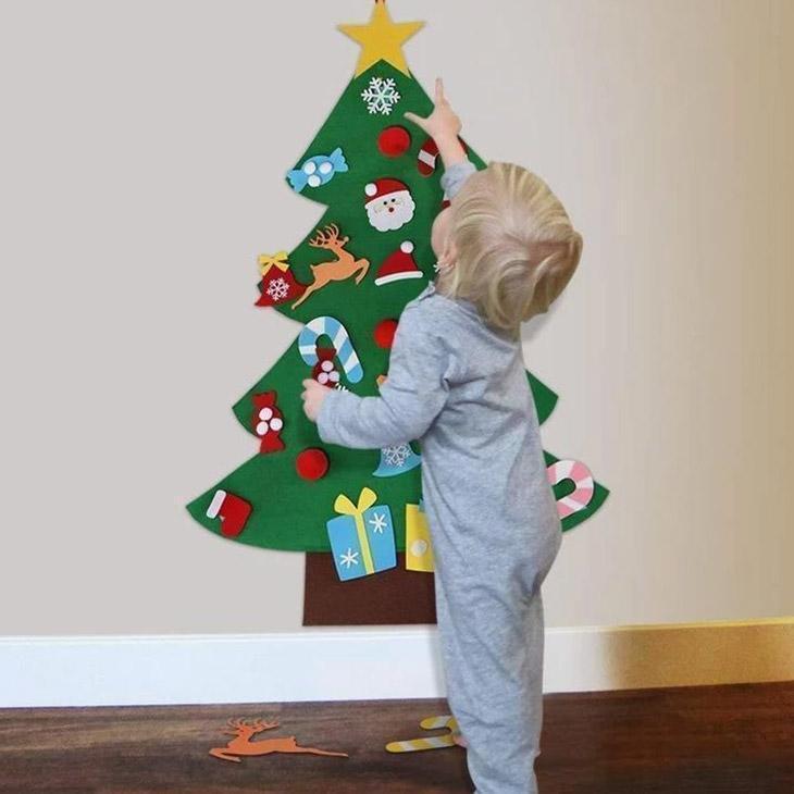 Árbol de Navidad de bricolaje para niños
